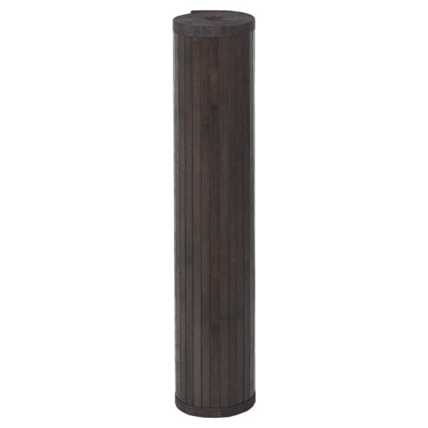 Tapete retangular 100x1000 cm bambu castanho-escuro M 3