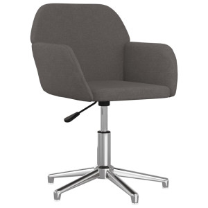 Silla de oficina giratoria tela gris oscuro H