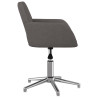 Silla de oficina giratoria tela gris oscuro 4