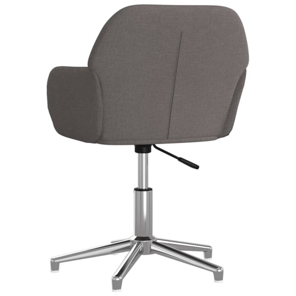 Silla de oficina giratoria tela gris oscuro M 5