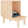 Casa para gatos de madera maciza de pino 60x36x60 cm 4