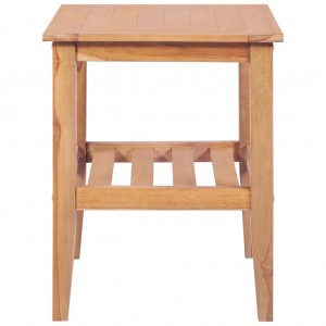 Mesa de centro quadrada 40x40x50 cm teca maciça H