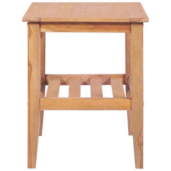 Mesa de centro 40x40x50 cm madera de teca maciza M 2