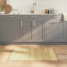 Tapete retangular 70x100 cm bambu cor natural clara 1