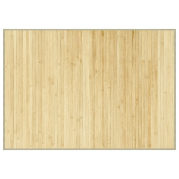 Tapete retangular 70x100 cm bambu cor natural clara M 2