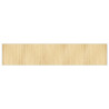 Alfombra rectangular bambú color natural claro 100x1000 cm 2
