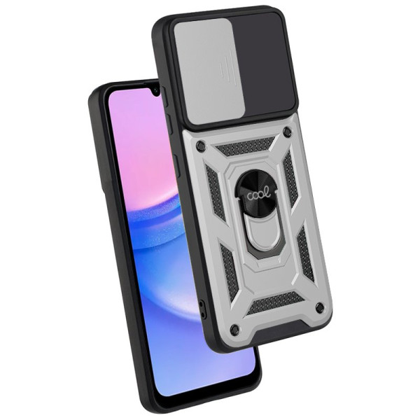 Carcasa COOL para Samsung A155 Galaxy A15 / A15 5G / M15 5G Hard Ring Plata M 3
