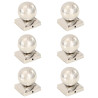 Tapas para postes 6 uds acero inoxidable globo final 91x91 mm 1