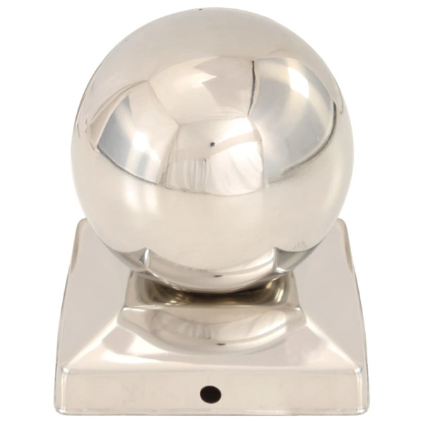 Tapas para postes 6 uds acero inoxidable globo final 91x91 mm M 4