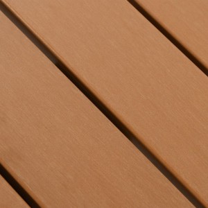 Mesa de jardín de aluminio y WPC plateada 60x60x70 cm H