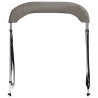 Toldo de 2 arcos Bimini 150x120x110 cm cinzento 4