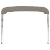 Toldo de 3 arcos Bimini 183x160x137 cm cinzento 4