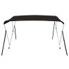 Toldo bimini de 3 arcos negro 183x152x133 cm 3
