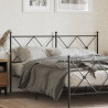 Cabeceira de cama 160 cm metal preto 1