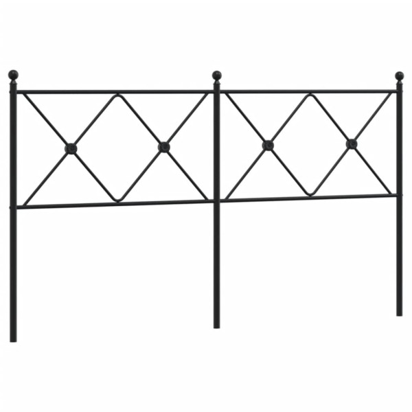 Cabeceira de cama 160 cm metal preto M 2