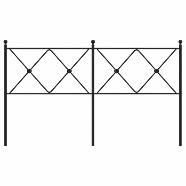 Cabecero de metal negro 160 cm M 4