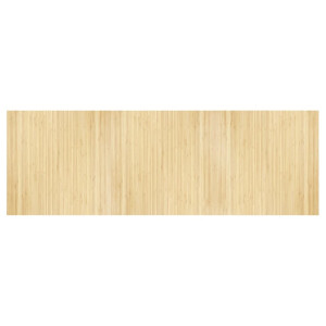Tapete retangular 100x300 cm bambu cor natural clara H