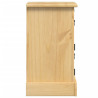 Mesita de noche Corona madera maciza de pino 35x32.5x58 cm 5