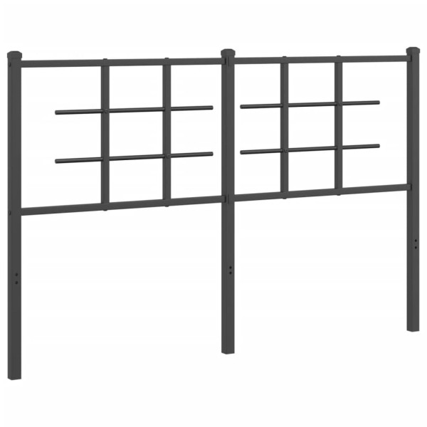 Cabeceira de cama 140 cm metal preto M 2