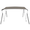 Toldo bimini de 3 arcos gris 183x152x133 cm 3