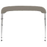 Toldo de 3 arcos Bimini 183x196x137 cm cinzento 4