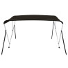 Toldo bimini de 3 arcos negro 184x170x133 cm 3