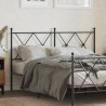 Cabeceira de cama 137 cm metal preto 1