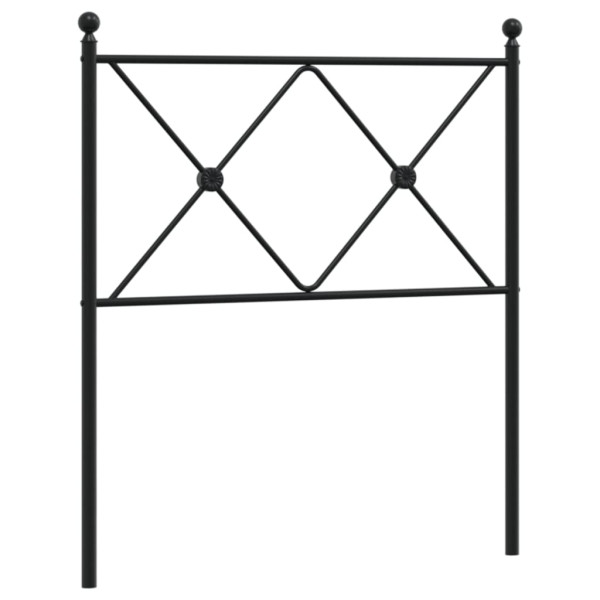 Cabecero de metal negro 80 cm M 2
