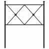 Cabeceira de cama 80 cm metal preto 4