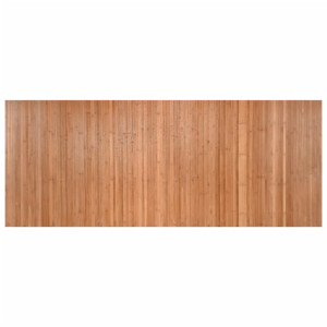 Alfombra rectangular bambú color natural 80x200 cm H