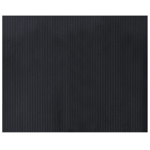 Alfombra rectangular bambú negro 80x100 cm H