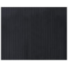 Alfombra rectangular bambú negro 80x100 cm 2