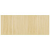 Alfombra rectangular bambú color natural claro 80x200 cm 2