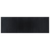 Alfombra rectangular bambú negro 100x300 cm 2