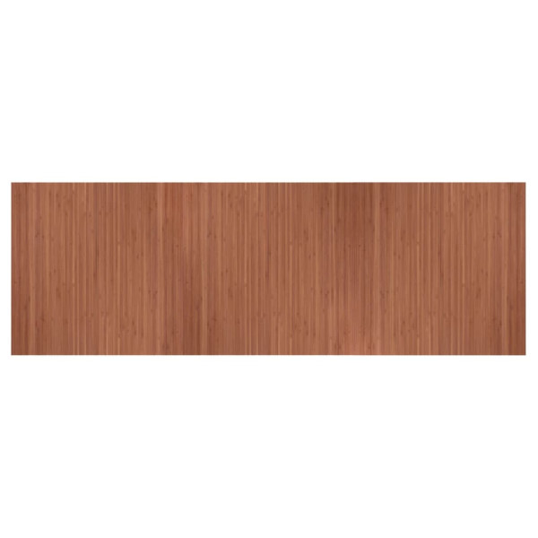 Tapete retangular 100x300 cm bambu castanho M 2