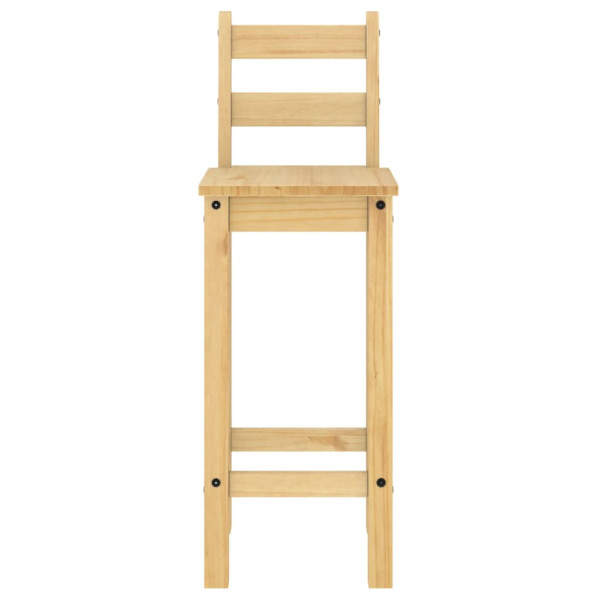 Taburetes altos 2 uds madera maciza de pino M 5