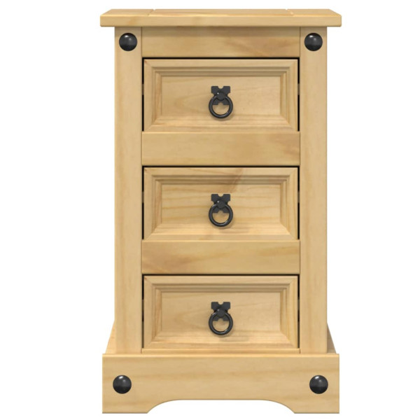 Mesita de noche Corona madera maciza de pino 35x32.5x58 cm M 4