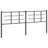 Cabeceira de cama 200 cm metal preto 2