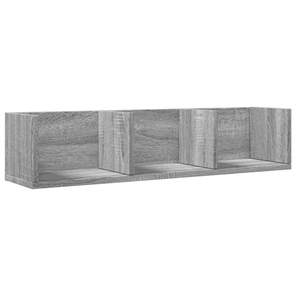 Mueble de pared madera ingeniería gris Sonoma 75x18x16.5 cm M 2