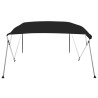 Toldo bimini de 4 arcos gris 243x250x131 cm 3