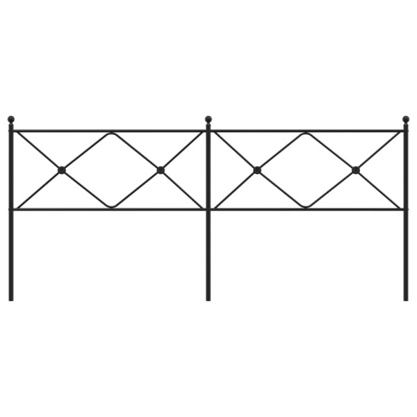 Cabecero de metal negro 193 cm M 4