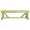Banco de jardim 140 cm pinho impregnado 2