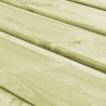 Banco de jardín de madera de pino impregnada 140 cm 3
