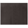 Alfombra rectangular bambú marrón oscuro 80x100 cm 2