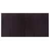 Alfombra rectangular bambú marrón oscuro 100x200 cm 2