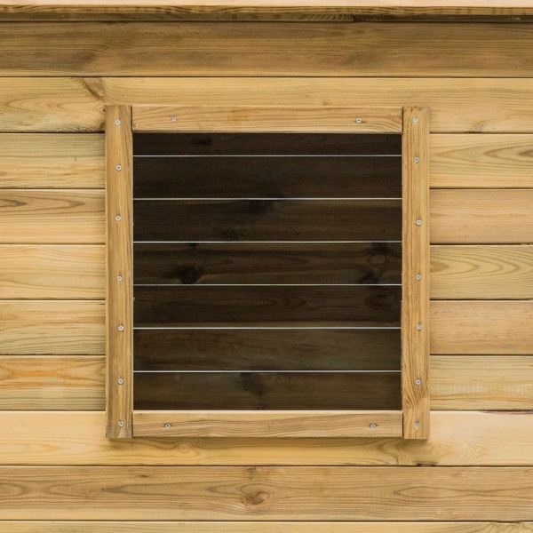 Casa de brincar de exterior 120x120x146 cm madeira de pinho M 2