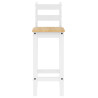 Taburetes altos 2 uds madera maciza de pino blanco 5