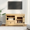 Mueble de TV Corona madera maciza de pino 100x45x58 cm 3