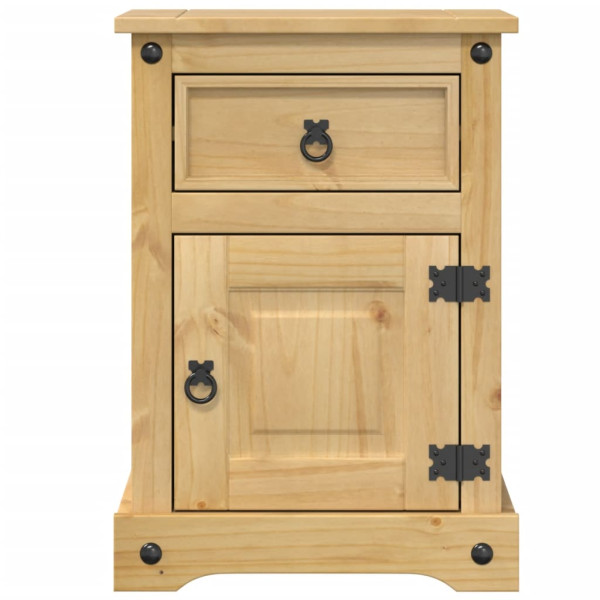 Mesita de noche Corona madera maciza de pino 45x35x64 cm M 4