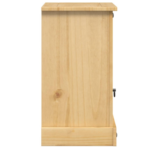 Mesita de noche Corona madera maciza de pino 45x35x64 cm M 5